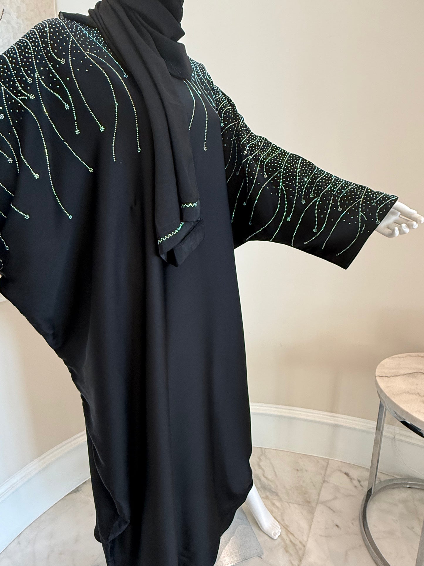 Midnight Elegance Umbrella Abaya