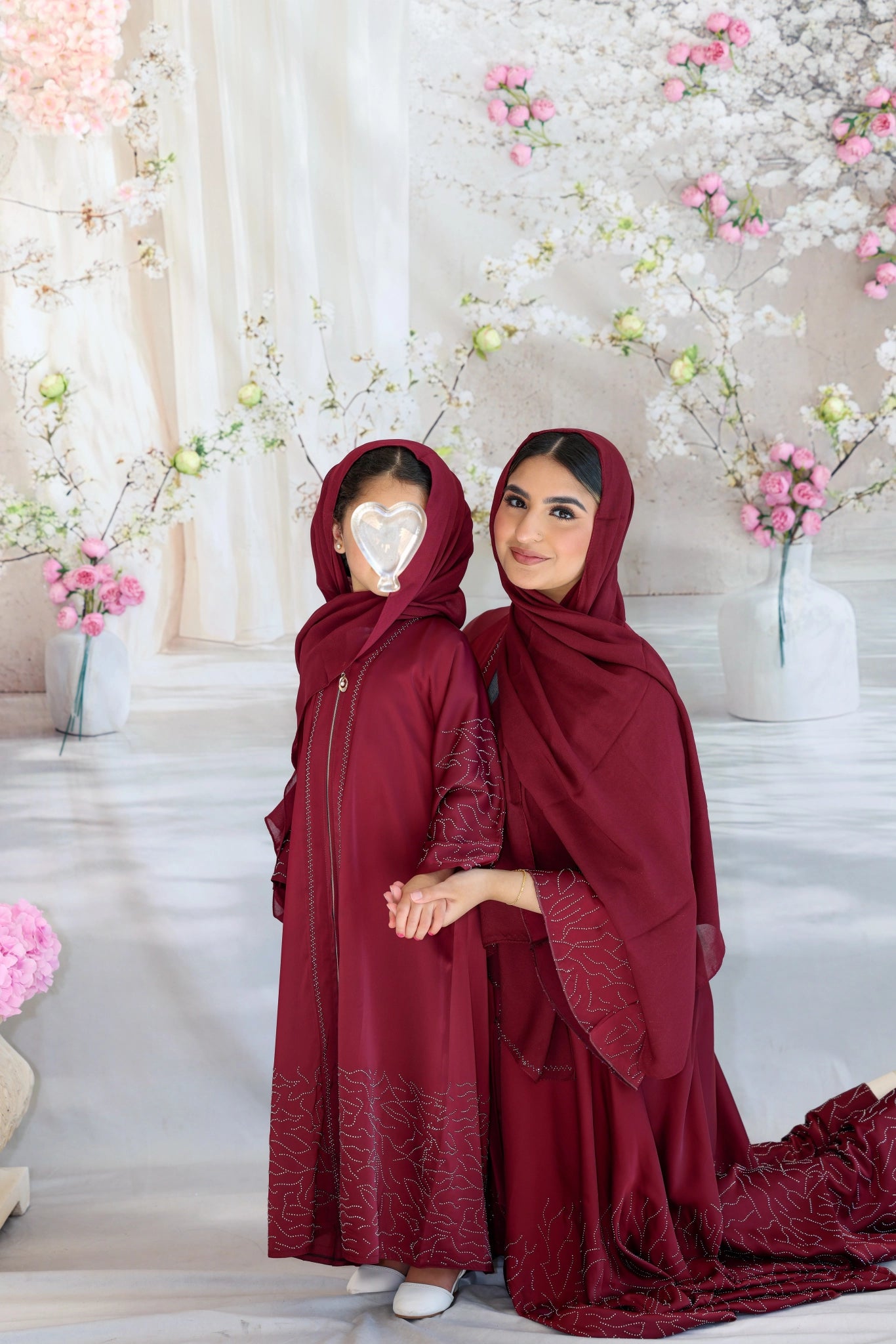 Ruby Blossom Abaya