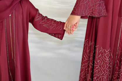 Ruby Blossom Abaya