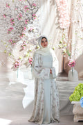 Humaaya Floral Silk Abaya