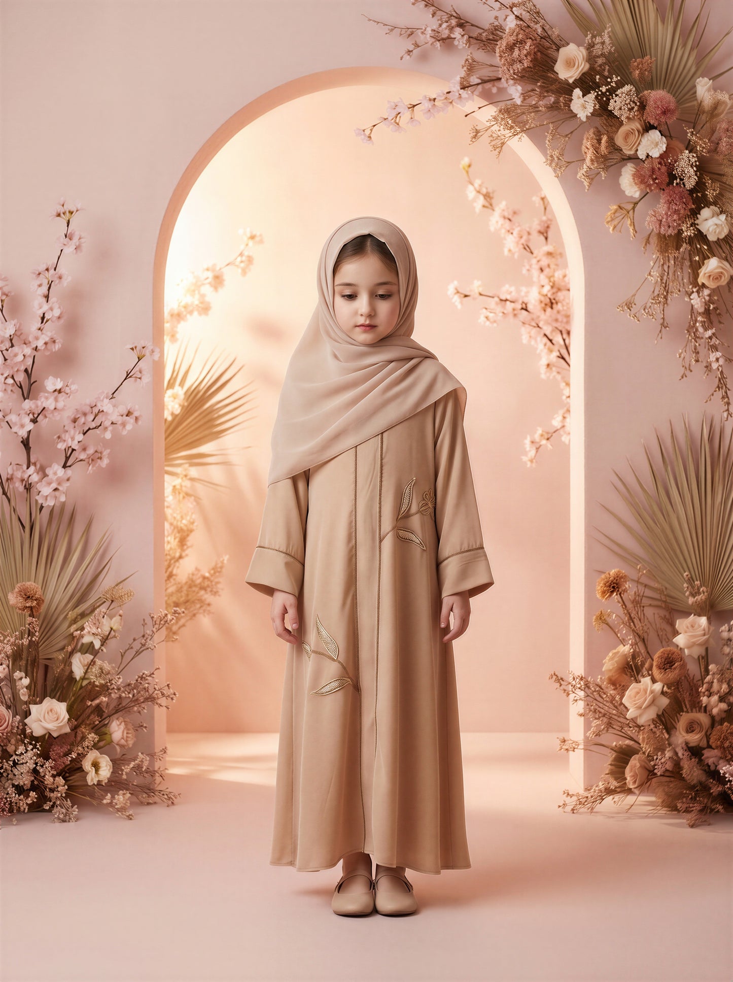 Noor Sand Kids Abaya