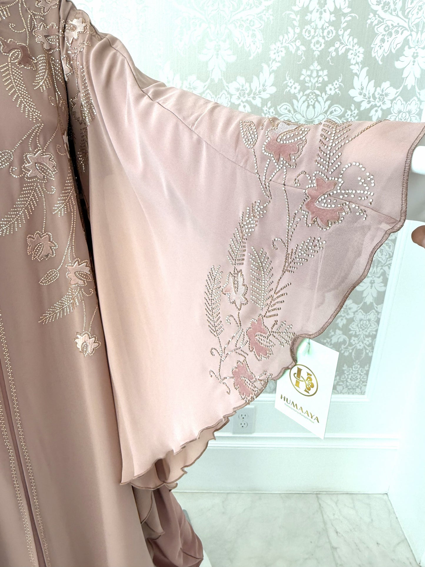 Blush Bloom Butterfly Kaftan