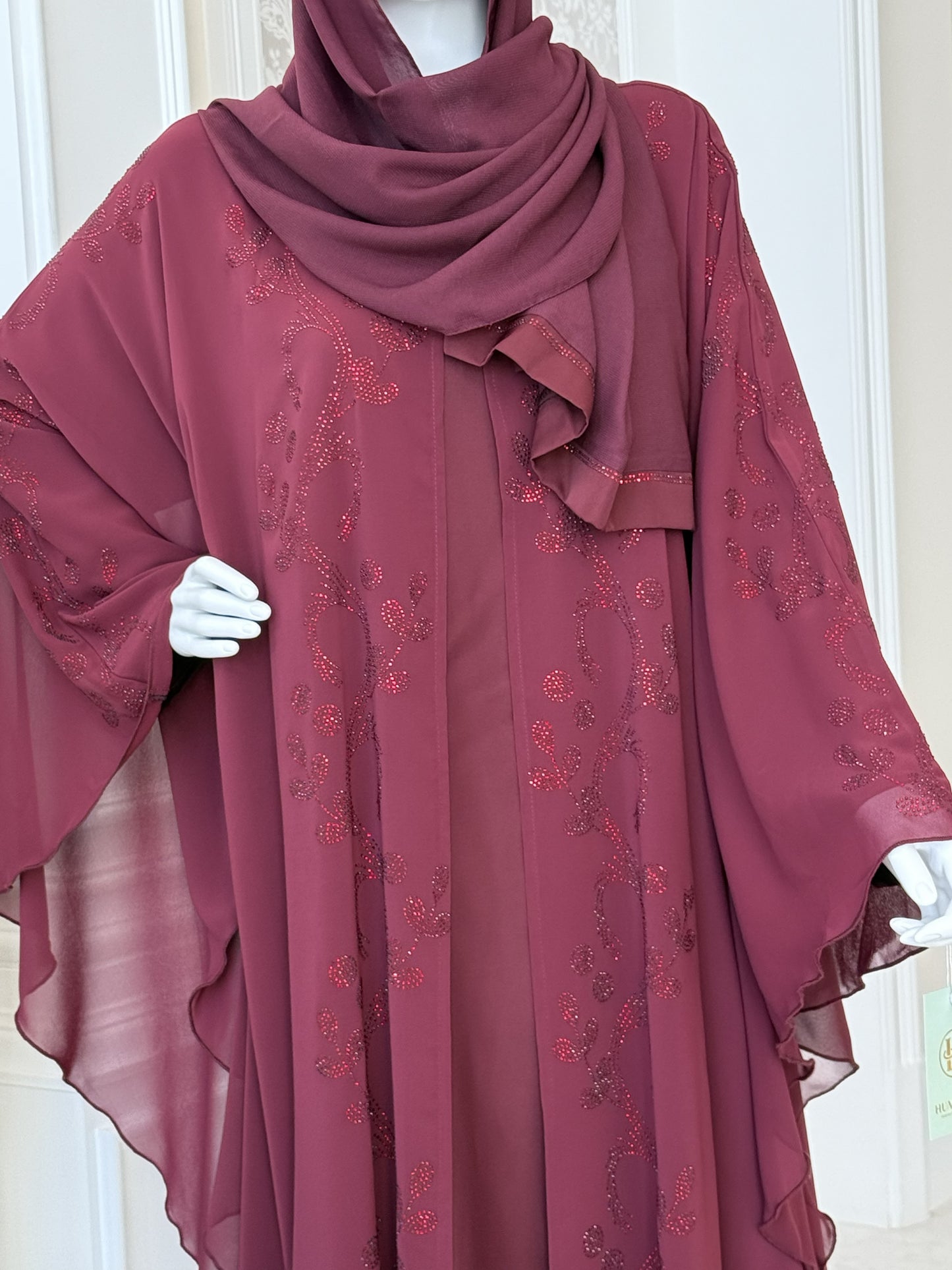 Ruby Bloom Butterfly Kaftan