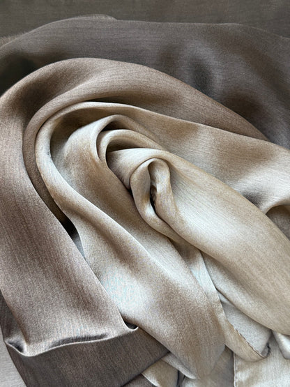 Sand to Shadow Silk Hijab