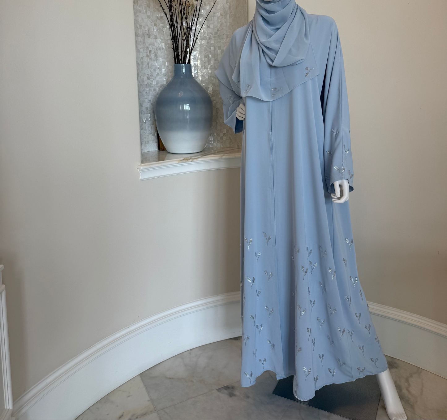 Powder Blue Grace Abaya