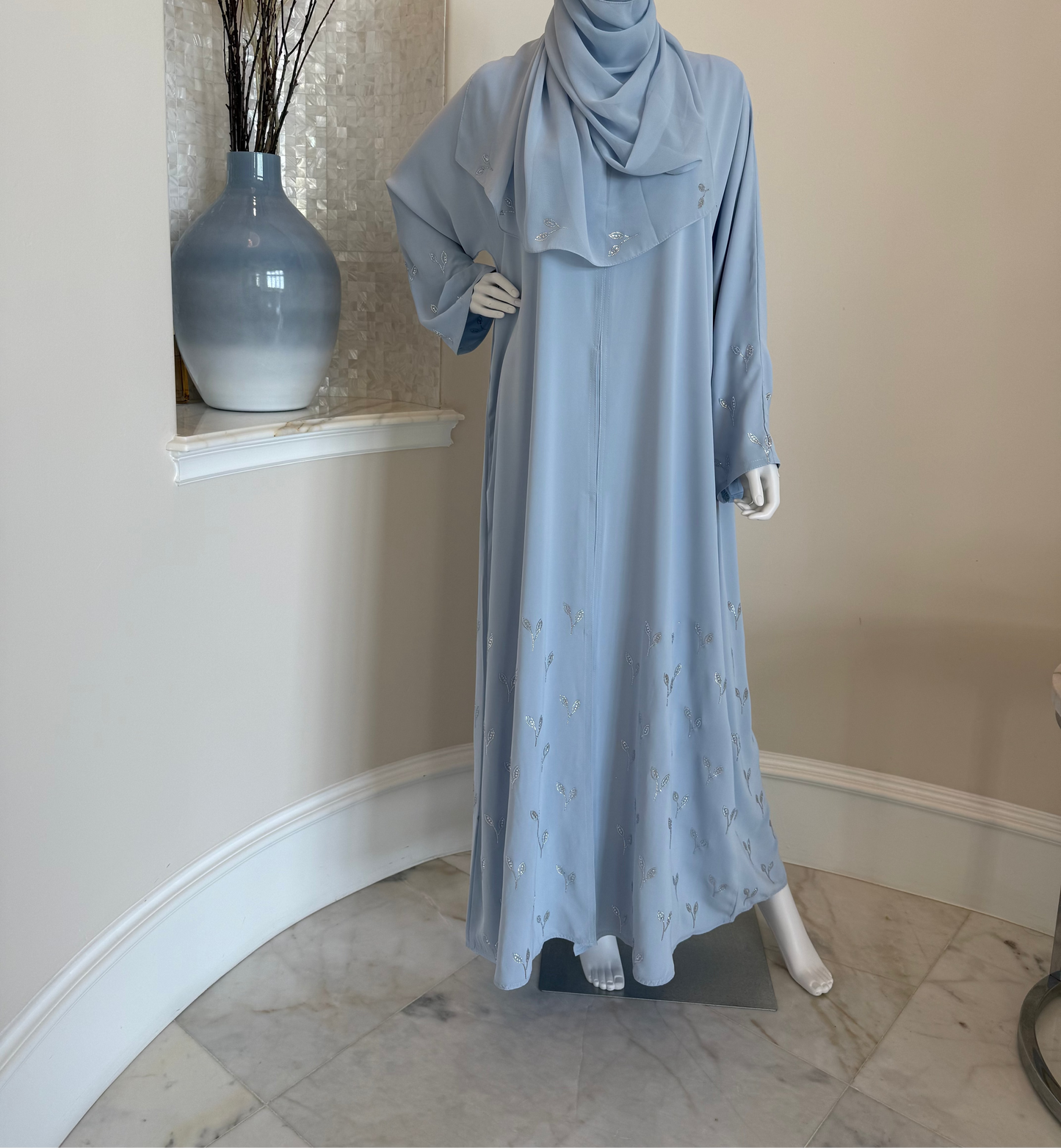 Powder Blue Grace Abaya