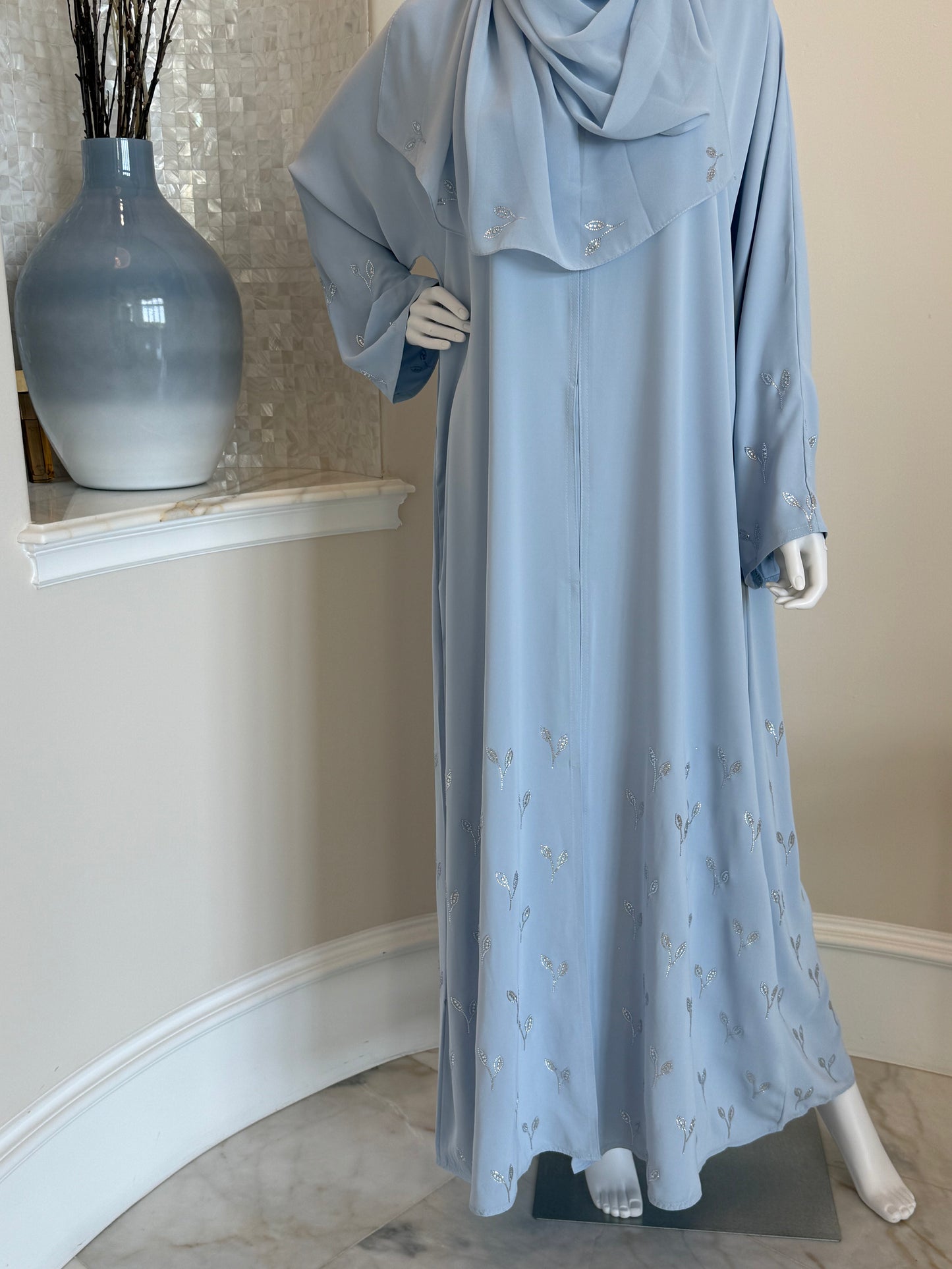 Powder Blue Grace Abaya