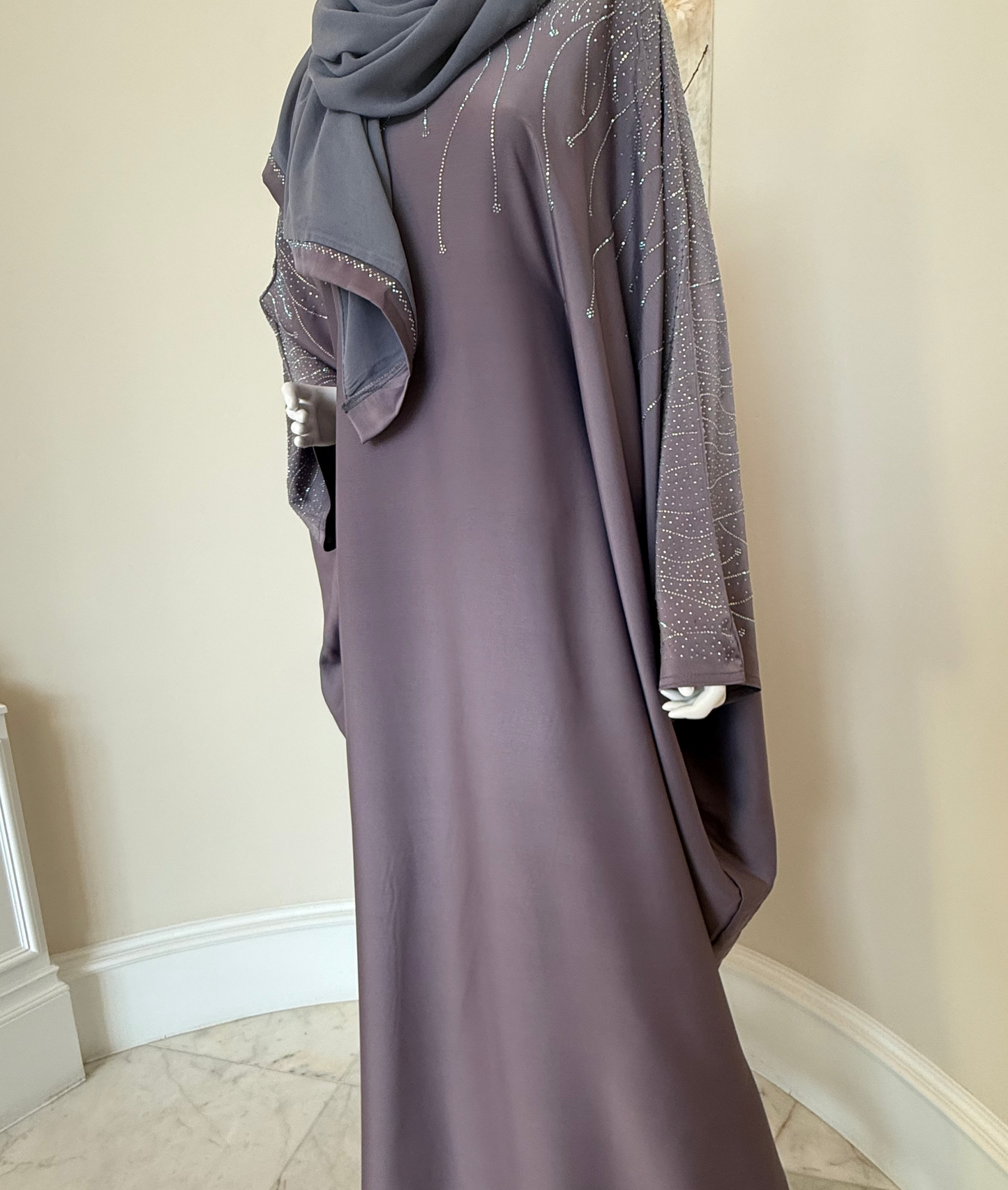 Taupe Minimal Luxe Abaya