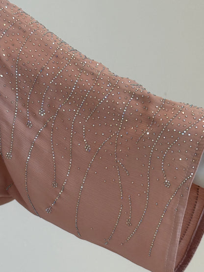 Dusty Rose Cape Abaya