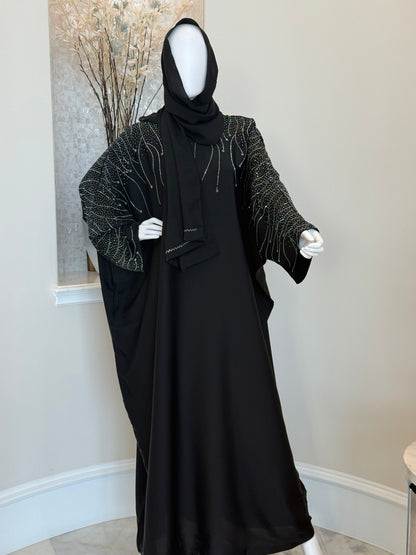 Midnight Elegance Umbrella Abaya