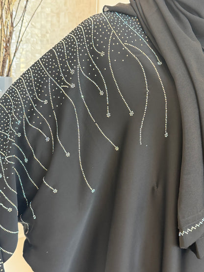 Midnight Elegance Umbrella Abaya