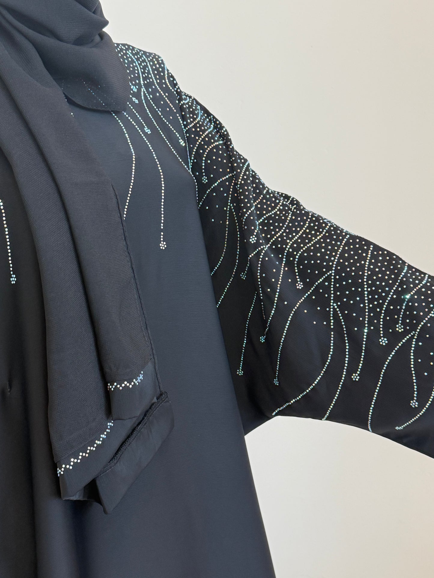 Midnight Elegance Umbrella Abaya
