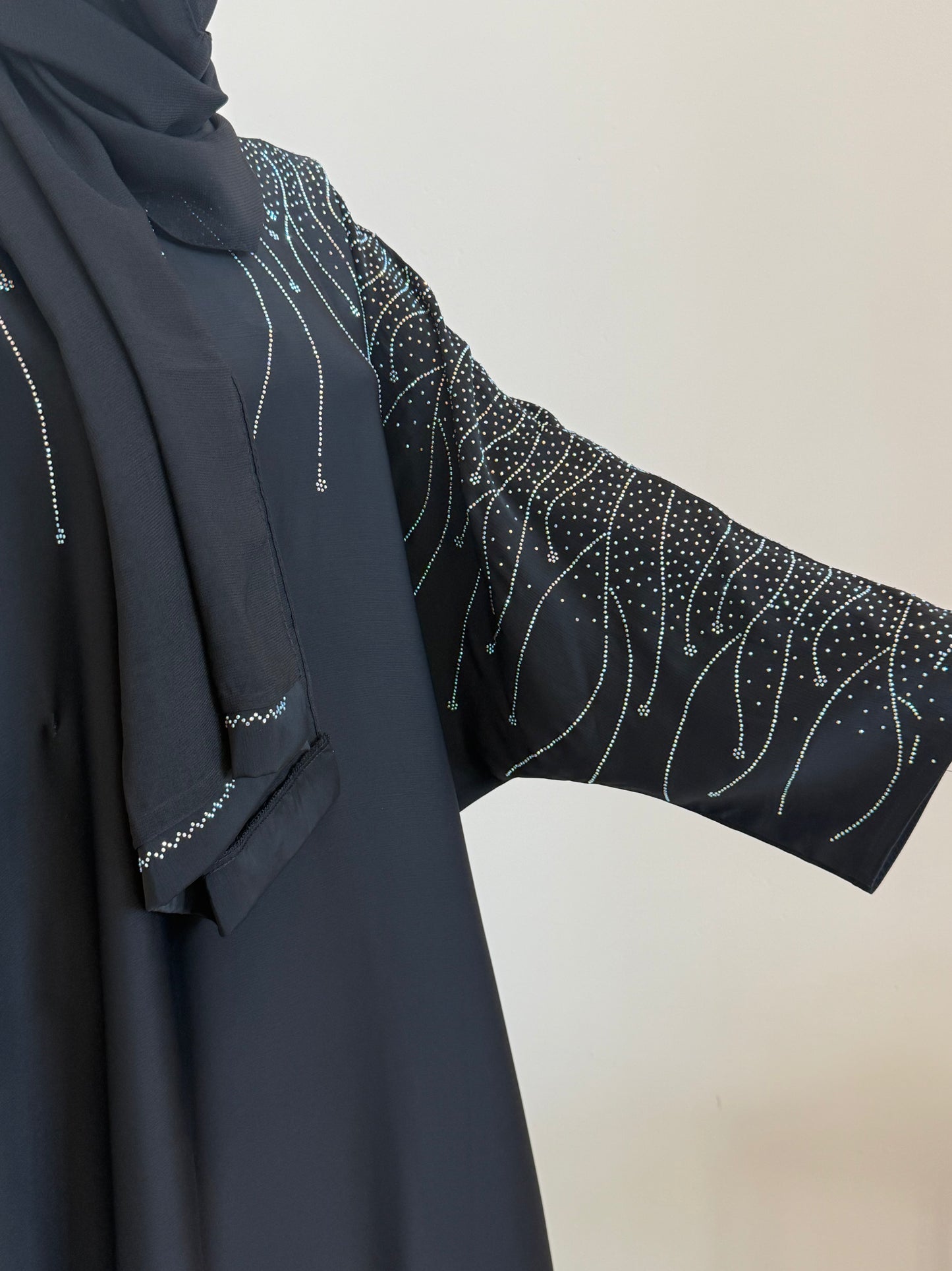 Midnight Elegance Umbrella Abaya