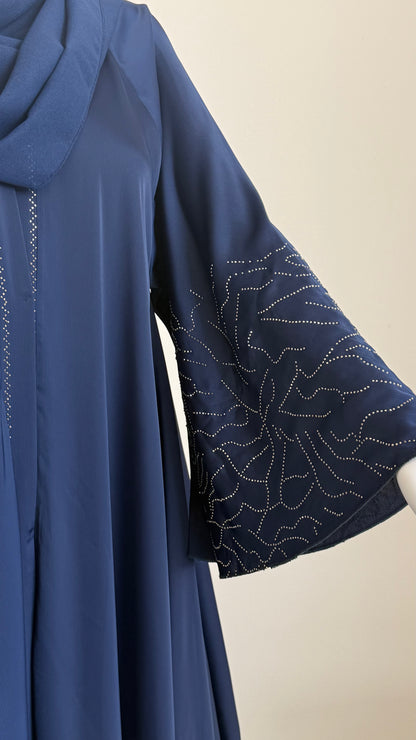 Royal Indigo Luxe Abaya