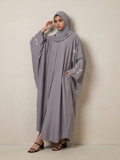 Taupe Minimal Luxe Abaya