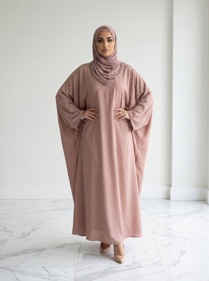Dusty Rose Cape Abaya
