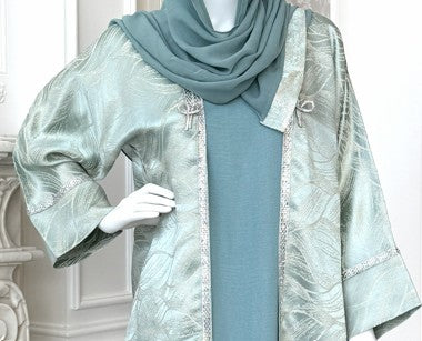 Whisper Mint Abaya