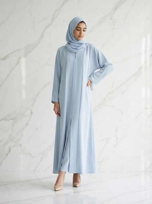 Sky Blue Classic Flow Abaya
