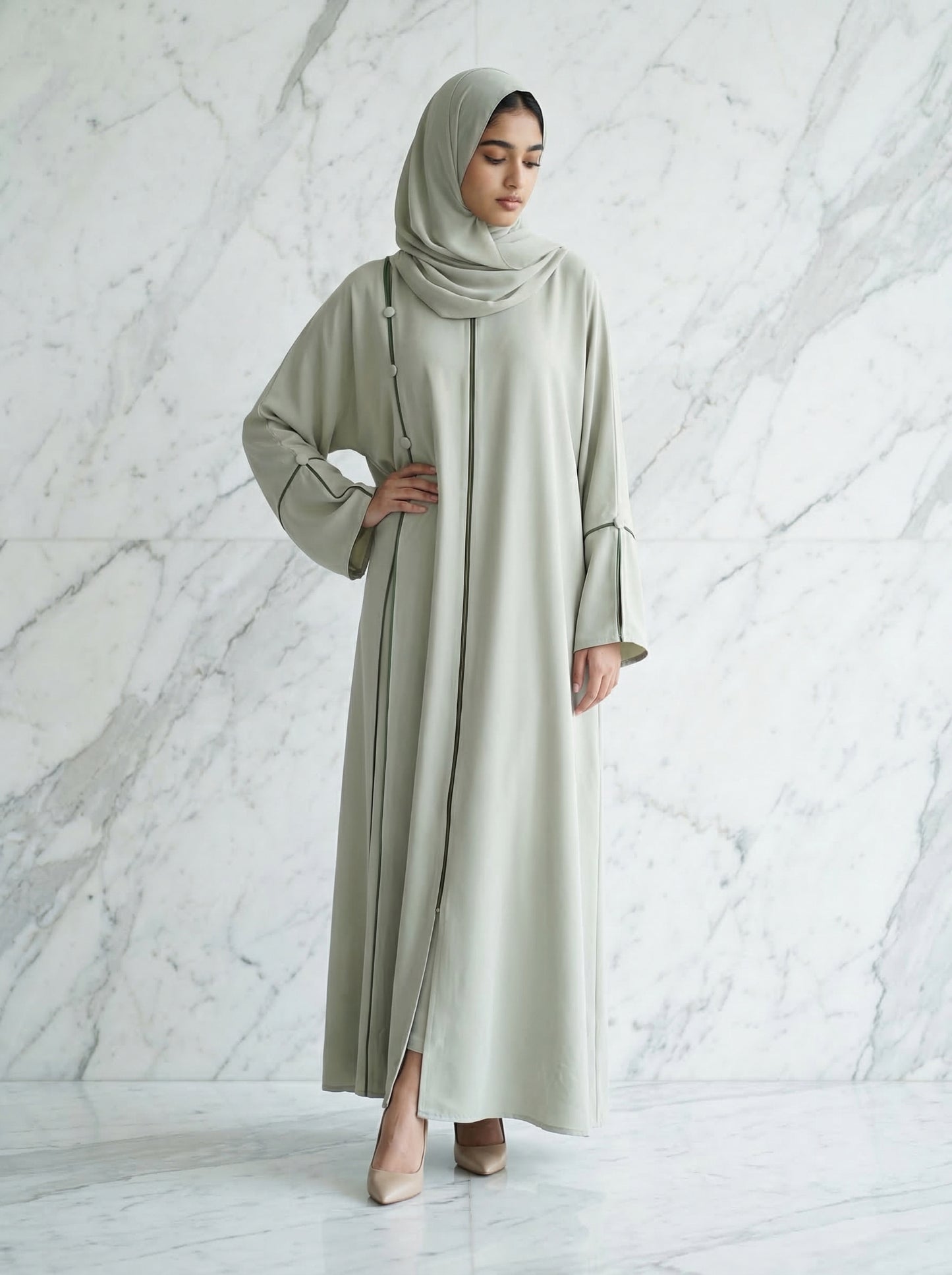 Sage Serenity Abaya