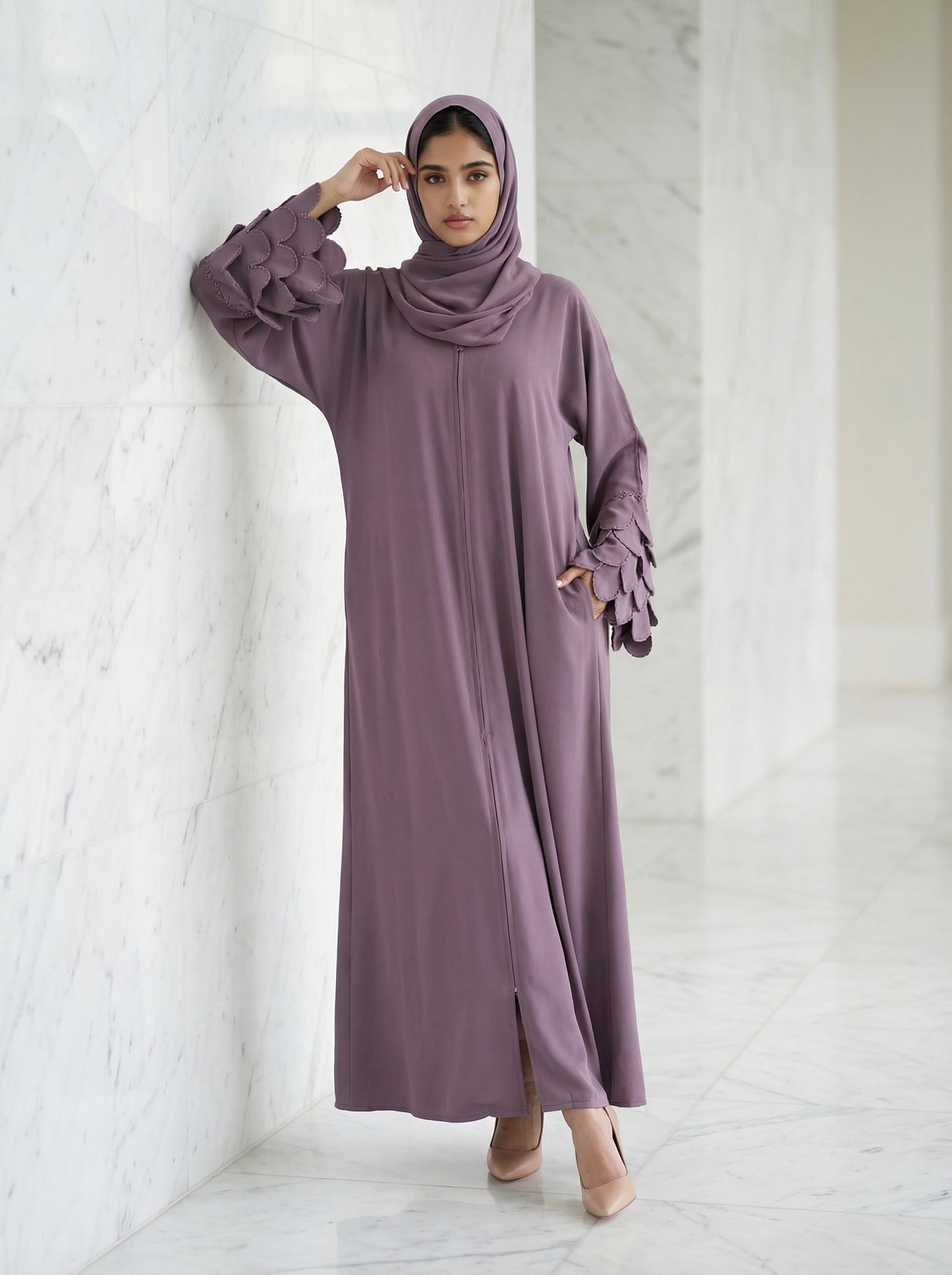 Plum Petal Abaya