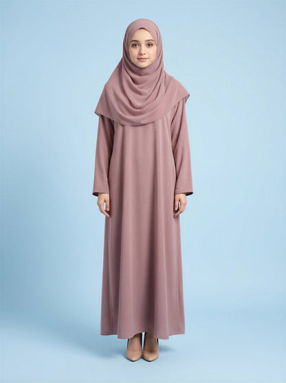 Rose Blush Kids Abaya