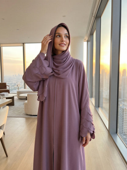 Plum Petal Abaya