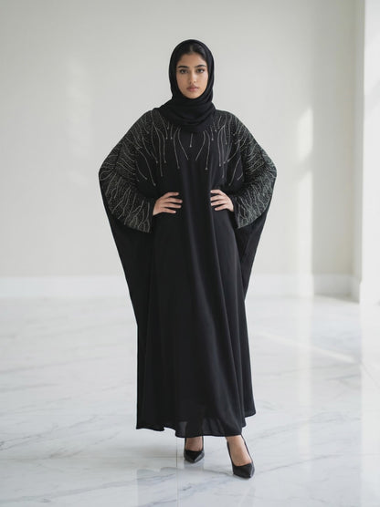 Midnight Elegance Umbrella Abaya