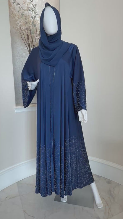 Royal Indigo Luxe Abaya