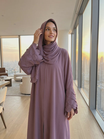 Plum Petal Abaya
