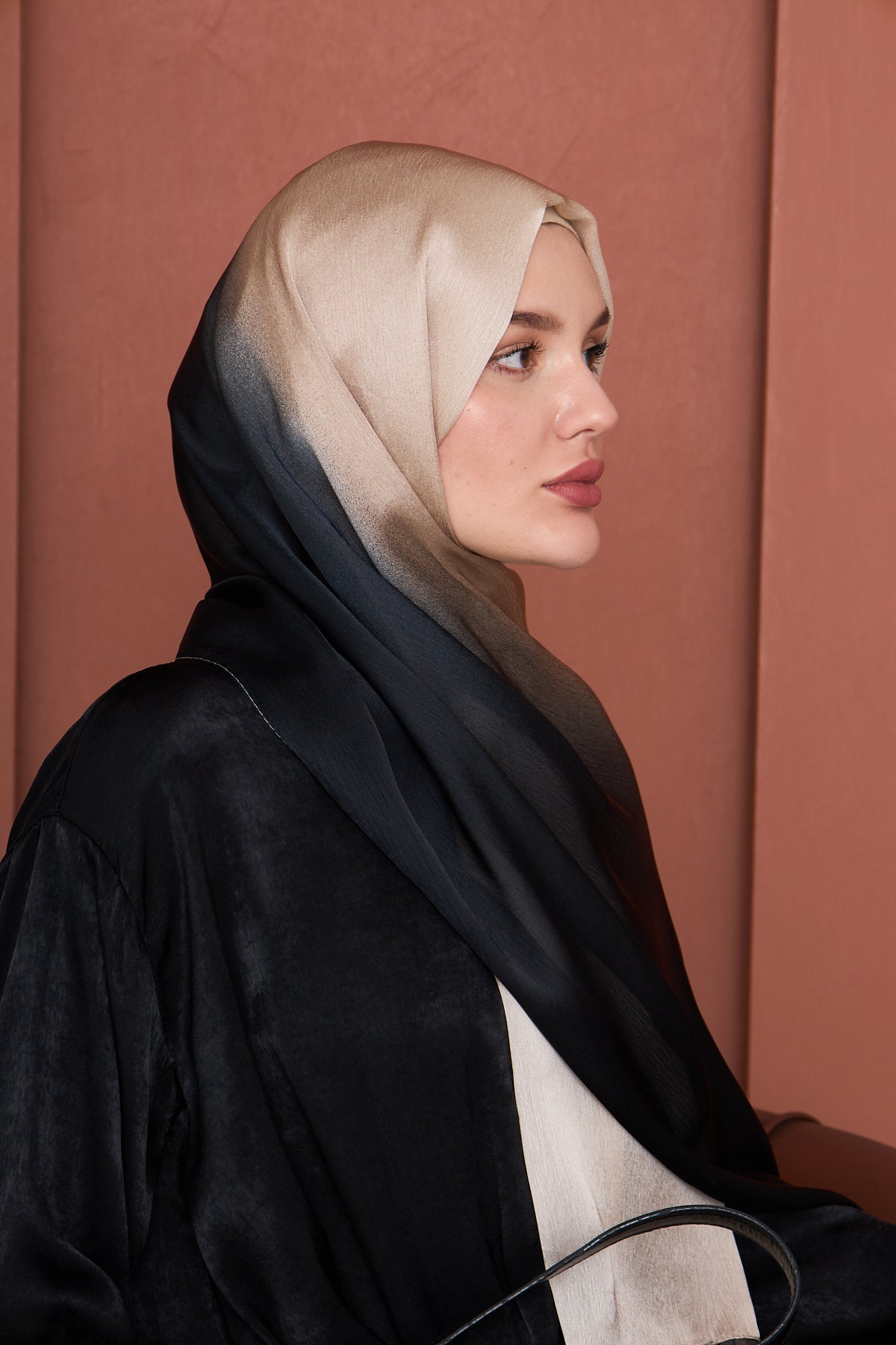 Sand to Shadow Silk Hijab
