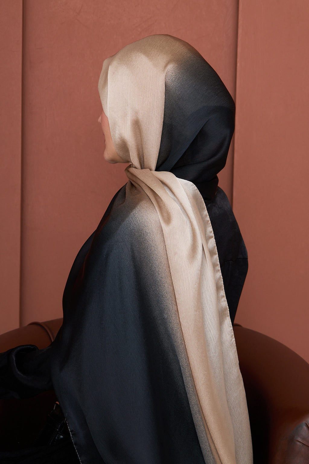 Sand to Shadow Silk Hijab